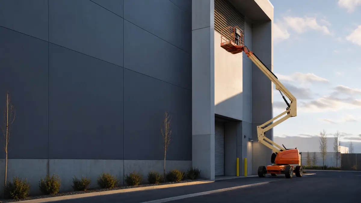 Articulating Boom Lifts jobsite access in Winston-Salem